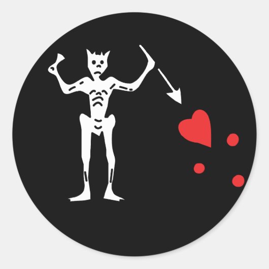 Edward Teach aka Blackbeard stickers (Voorkant)