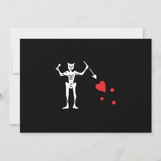 Edward Teach ook bekend onder de naam Blackbeard Kaart (Voorkant)