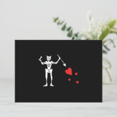 Edward Teach ook bekend onder de naam Blackbeard Kaart (Staand voorkant)