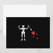 Edward Teach ook bekend onder de naam Blackbeard Kaart (Voorkant / Achterkant)