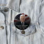 Edward (Ted) Kennedy Memorabilia Ronde Button 7,6 Cm (In situ)