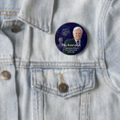 Edward (Ted) Kennedy met Jack en Bobby Pin Ronde Button 5,7 Cm (In situ)
