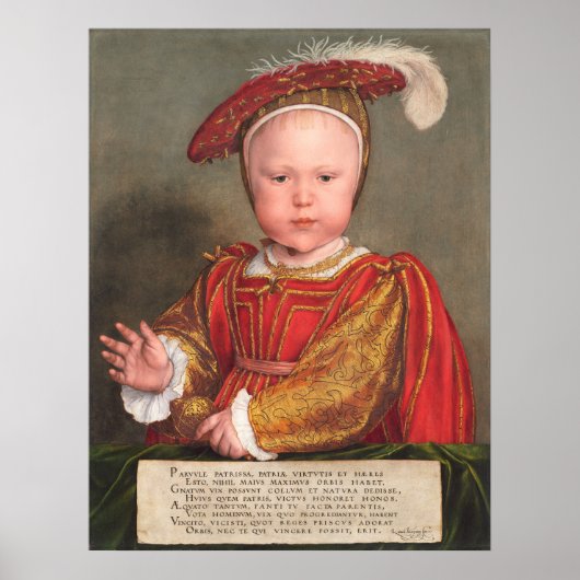Edward VI - Hans Holbein Fine Art Poster (Voorkant)
