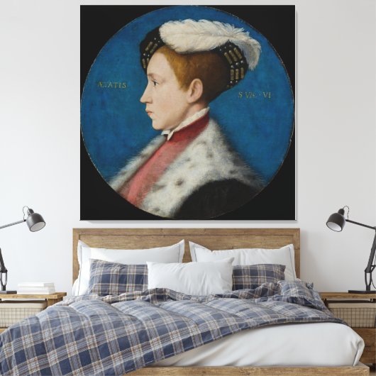 EDWARD VI, KONING VAN ENGLAND CANVAS (Insitu (Slaapkamer))