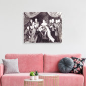 Edward VI Verlening van het Handvest Canvas Afdruk (Insitu (Woonkamer))