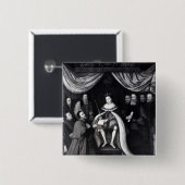 Edward VI Vierkante Button 5,1 Cm (Voorkant /achterkant)