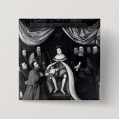 Edward VI Vierkante Button 5,1 Cm (Voorkant)