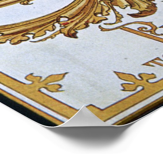 Edward VII, Programma van vuurwerk Poster (Hoek)