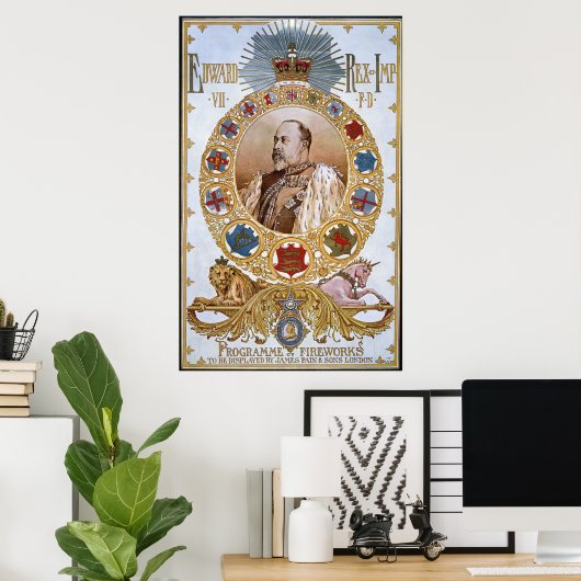 Edward VII, Programma van vuurwerk Poster (Thuiskantoor)