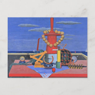 Edward Wadsworth schilderij, Regalia, Briefkaart