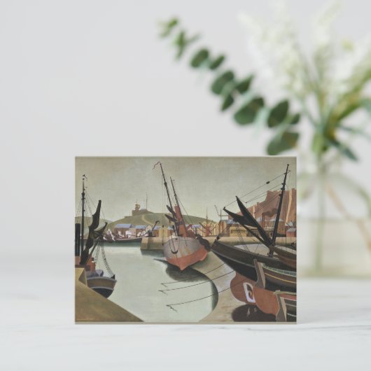 Edward Wadsworth, Seaport Briefkaart (Staand voorkant)