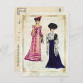  Edwardiaanse Mode Modellen Dayslijtage-persen Briefkaart (Voorkant / Achterkant)