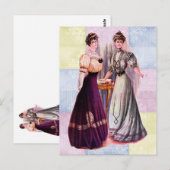  Edwardiaanse Modes Briefkaart (Voorkant / Achterkant)