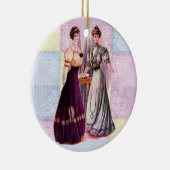 Edwardiaanse Modes Keramisch Ornament (Rechts)
