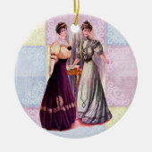  Edwardiaanse Modes Keramisch Ornament (Voorkant)