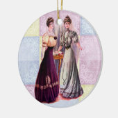 Edwardiaanse Modes Keramisch Ornament (Links)