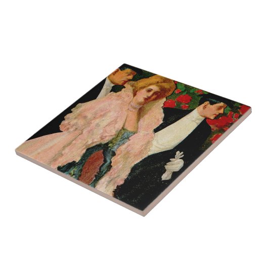 Edwardiaanse Modes Tegeltje (Zijkant)