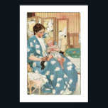 Edwardiaanse moeder met kind Poster<br><div class="desc">Edwardian Era-afbeelding met een moeder en een kind.</div>
