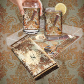 Edwardiaanse Natuurdrankenset Blikvorm Glas