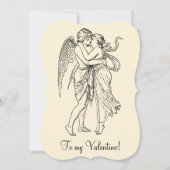  Edwardiaanse Valentijn engelenfee Feestdagenkaart (Voorkant)