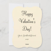  Edwardiaanse Valentijn jongen meisje letter crème Feestdagenkaart (Achterkant)