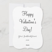  Edwardiaanse Valentijn jongen meisje letter wit Feestdagenkaart (Achterkant)