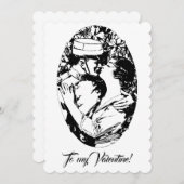  Edwardiaanse Valentijn soldaat vrouwen wit Feestdagenkaart (Voorkant / Achterkant)