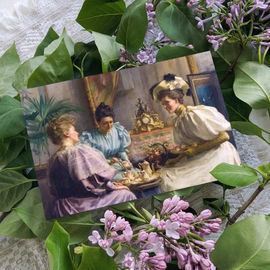 Edwardian Aftermiddag Tea Briefkaart