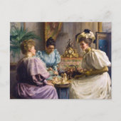 Edwardian Aftermiddag Tea Briefkaart (Voorkant)