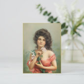 Edwardian Beauty Briefkaart (Staand voorkant)