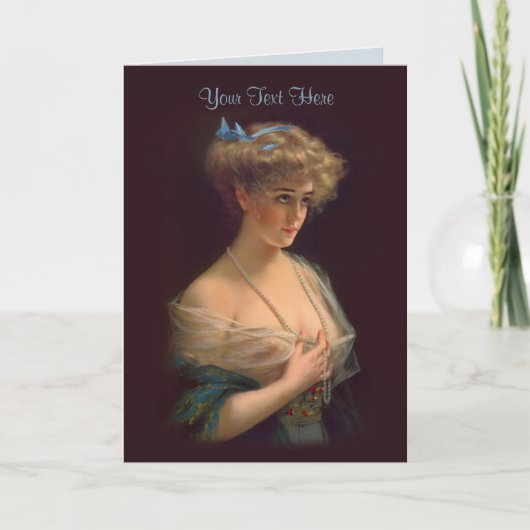 Edwardian Beauty Kaart (Voorkant)