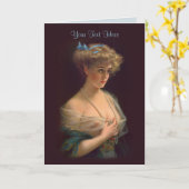 Edwardian Beauty Kaart (Gele Bloem)