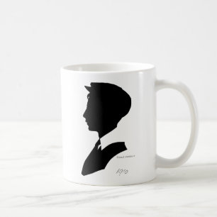 Edwardian Black en White Silhouette Koffiemok