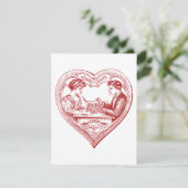 Edwardian Chess Players Valentijn Feestdagenkaart (Staand voorkant)