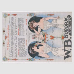 Edwardian Corset Ad Tissuepapier