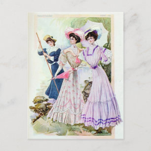 Edwardian Dames Briefkaart