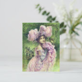 Edwardian Dancer Briefkaart (Staand voorkant)