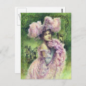 Edwardian Dancer Briefkaart (Voorkant / Achterkant)