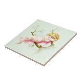 Edwardian Era Angelic BIonde Baby Tegeltje (Zijkant)