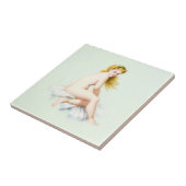 Edwardian Era Blondine Doll Tegeltje (Zijkant)