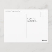 Edwardian Era Boy Running from Ghosts Halloween Briefkaart (Achterkant)