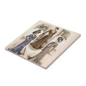 Edwardian Glam  Mode Illustratie Tegeltje (Zijkant)