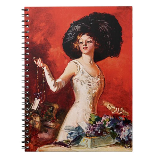 Edwardian Glamor Girl Notitieboek (Voorkant)