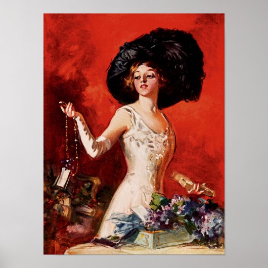 Edwardian Glamor Girl Poster (Voorkant)
