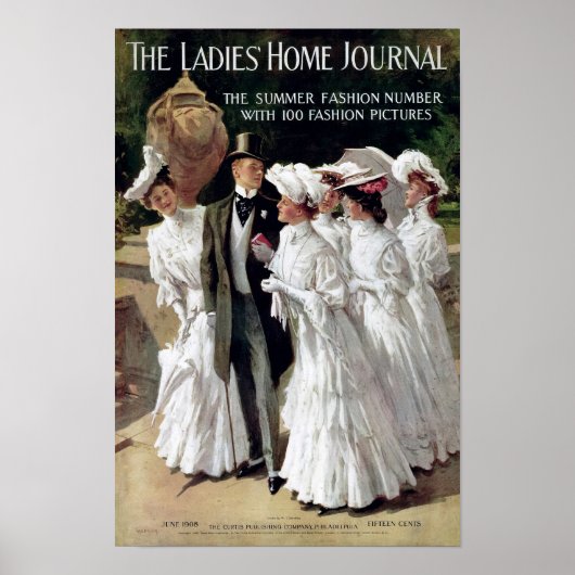 Edwardian Ladies' Home Journal Magazine Cover Poster (Voorkant)