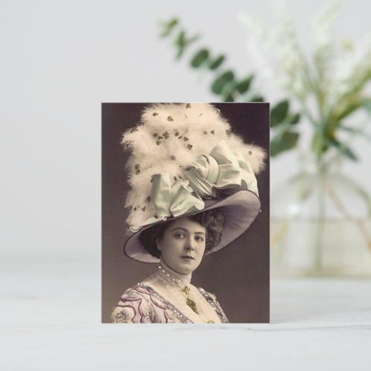 Edwardian Lady Briefkaart (Staand voorkant)