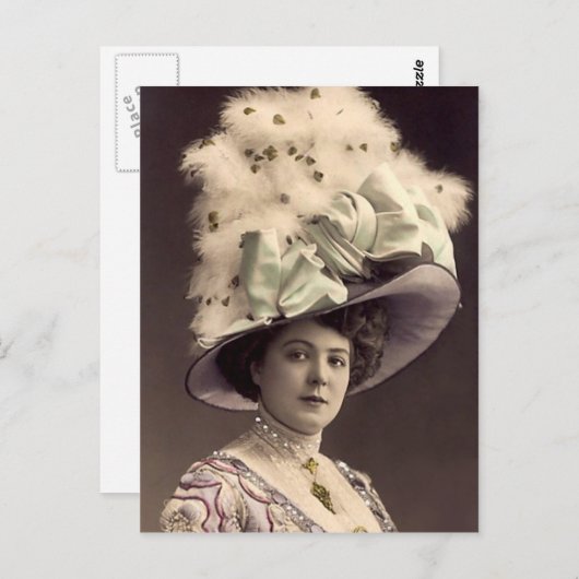 Edwardian Lady Briefkaart (Voorkant / Achterkant)