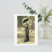 Edwardian Lady Briefkaart (Staand voorkant)