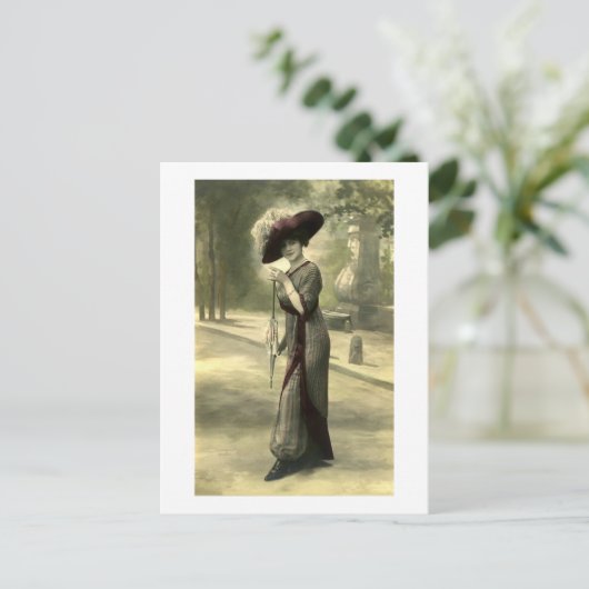 Edwardian Lady Briefkaart (Staand voorkant)