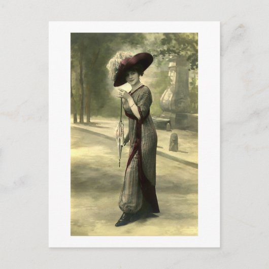 Edwardian Lady Briefkaart (Voorkant)